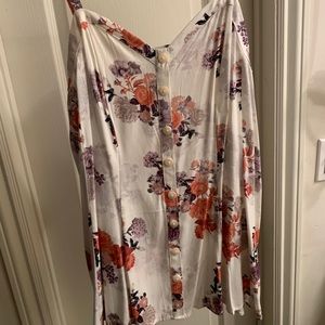 NWOT Torrid fit-and-flare floral tank top